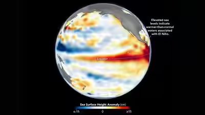 El nio 2026 nasa satellites capture massive surge of warm water across the pacific.jpg