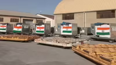 India delivers 5 tonnes of medical aid to afghanistan under humanitarian assistance.jpg