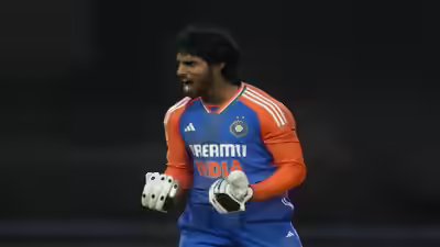 India39s tilak varma celebrates after scoring a century during the fourth t20 cri.jpg