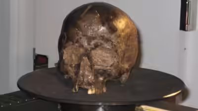 Scientists found a 2600 year old brain inside an iron age skull and it was still intact.jpg