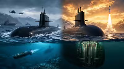 Submarines ssn vs ssbn representative ai image .jpg