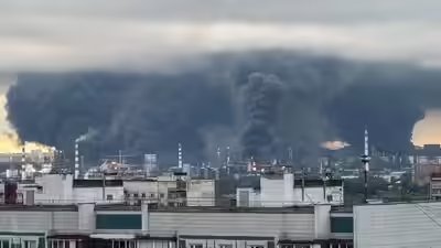 Ukrainian attack on russian oil refinery.jpg