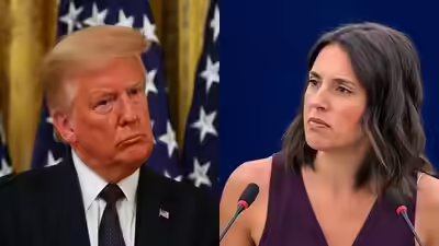 Us president trump and spanish mp irene moreno.jpg