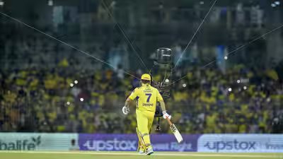 Chennai csk skipper ms dhoni during the ipl 2023 cricket match between chennai .jpg