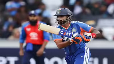 Chester le street england jul 01 ani indian skipper shreyas iyer plays a s.jpg