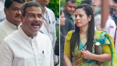 Dharmendra pradhan vs mahua moitra.jpg