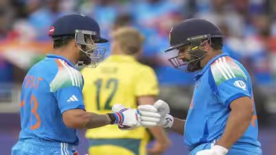 Dubai india39s rohit sharma and virat kohli during the icc champions trophy semi.jpg