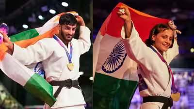 Harsh singh and asmita deys historic double gold.jpg