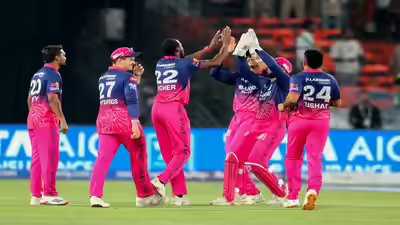 Hyderabad apr 13 ani rajasthan royals39 jofra archer and teammates celebrate .jpg