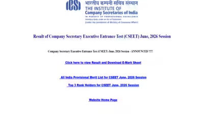 Icsi cseet june 2026 result to be released today at 2 pm know how to download your scorecard.jpg