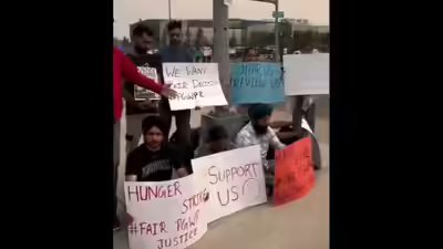 Indian students in canada who have been denied of work permit start a hunger strike.jpg