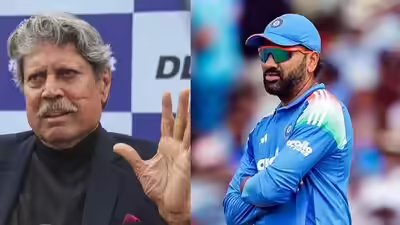 Kapil dev and rohit sharma photos from pti and ani.jpg