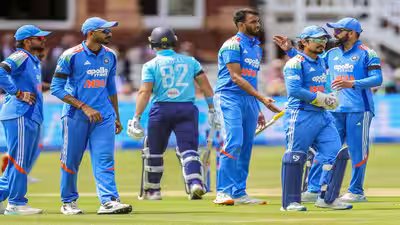 London england jul 19 ani india39s prasidh krishna with his teammates celeb.jpg