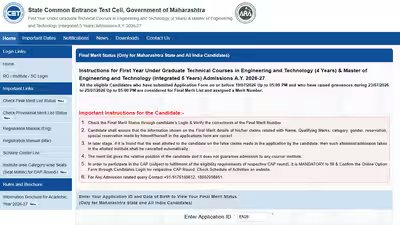 Maharashtra cet cell releases mht cet 2026 final merit list for cap counselling process.jpg