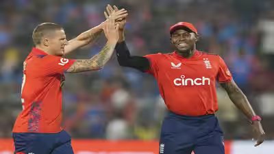 Pune england39s bowler brydon carse celebrates the wicket of indian batter rinku.jpg