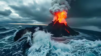 Satellites spot an underwater volcano that could create earth39s newest island.jpg