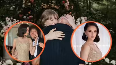 Selena gomez dazzles in a sparkling bridesmaid gown at taylor swifts wedding.jpg