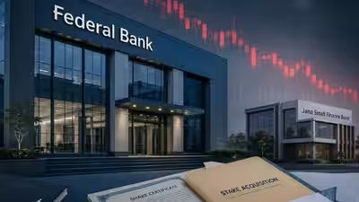 Federal bank falls 4 on report of jana small finance bank stake acquisition.jpg