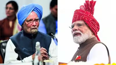 Former prime minister manmohan singh and pm narendra modi.jpg