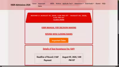 Iiser iat 2026 round 2 seat allotment result.jpg