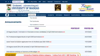 Madras university result declared.jpg