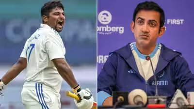 Sarfaraz khan and gautam gambhir.jpg