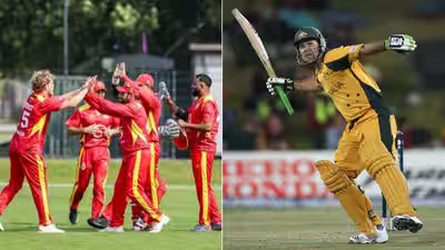 Spain cricket team left and ricky ponting.jpg