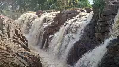 Water inflow increases at hogenakkal waterfalls.jpg