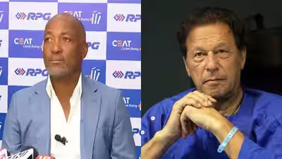 Brian lara and imran khan.jpg